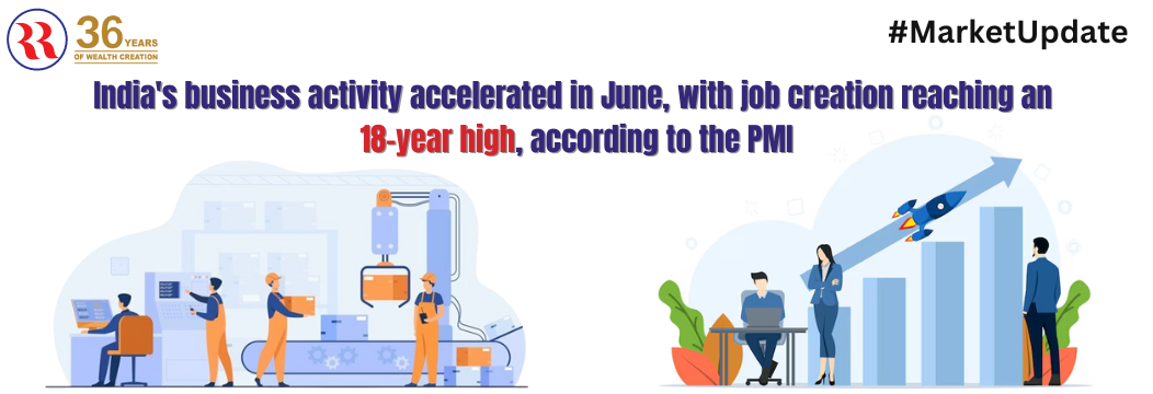 India business activity accelerated in June