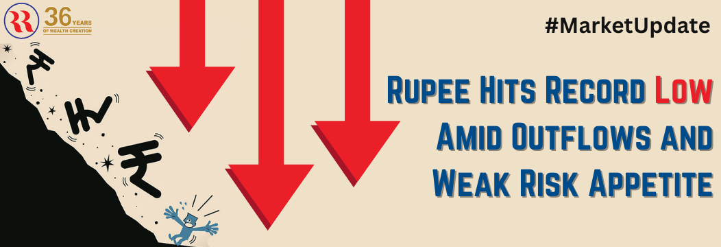 Rupee Hits Record Low Amid Outflows and Weak Risk Appetite